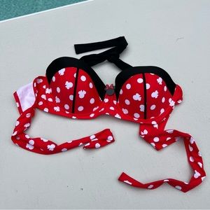 Hot Topic Disney Minnie Mouse Halter Swim Top
